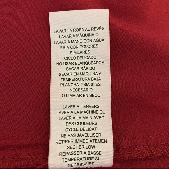 NANETTE LEPORE Women's Burgundy Floral Lace Crochet Flounce Skater Skirt Size 12 - Picture 10 of 10